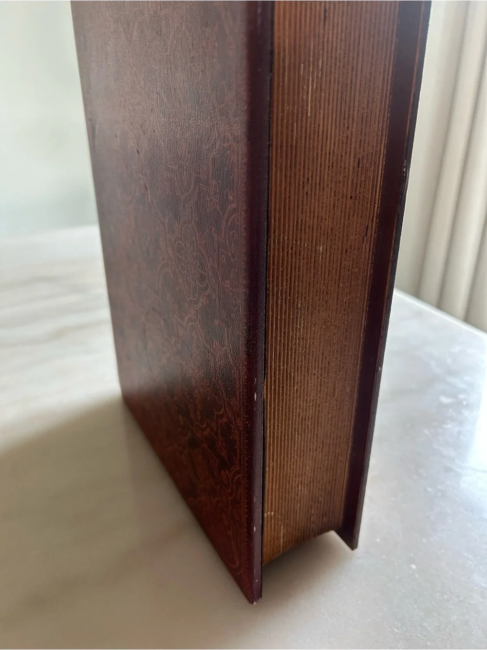Vintage Robin Wing Faux Book Secret Storage Box